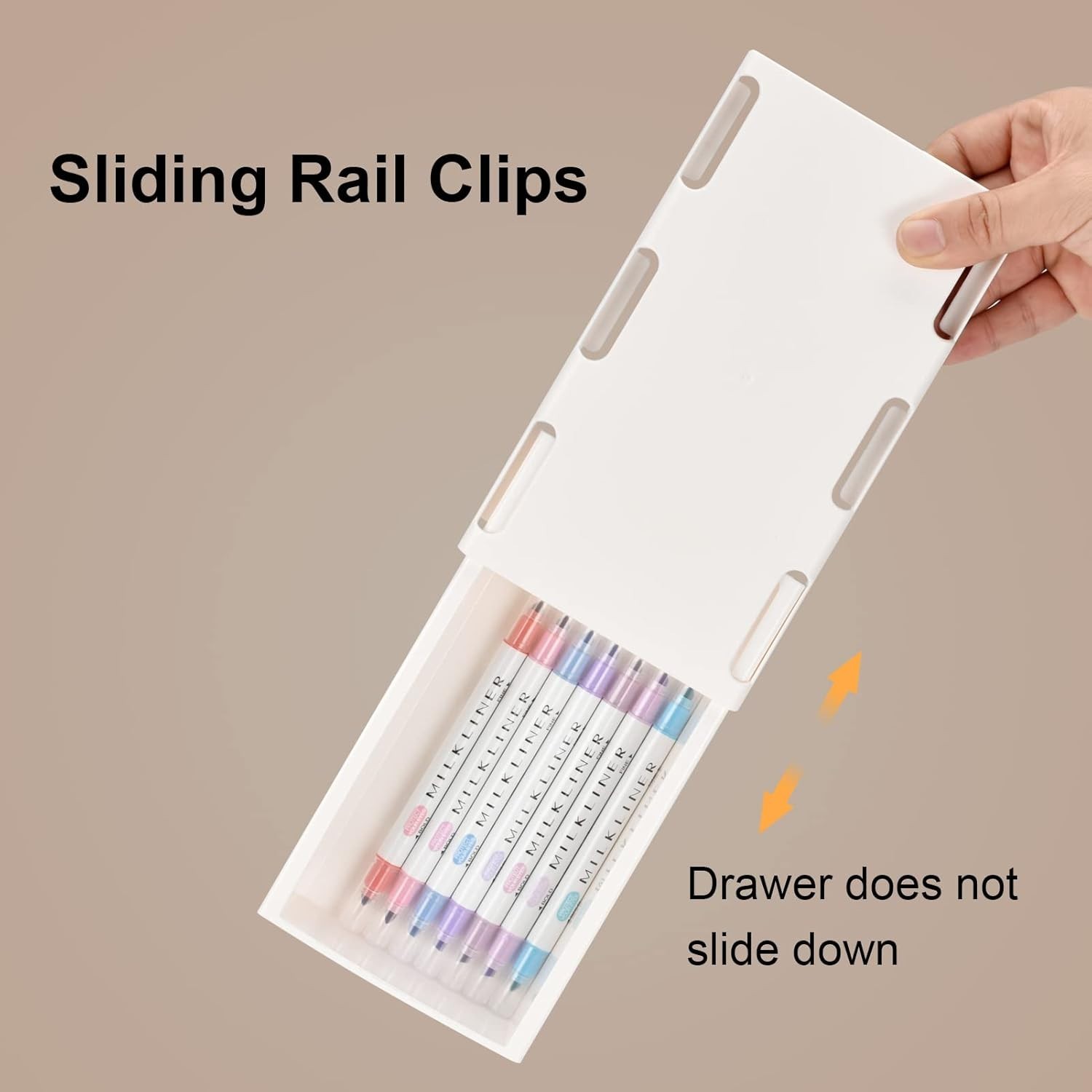 Under Desk Drawer Set – Self-Adhesive, Slide-Out, & Polished White Clean Design