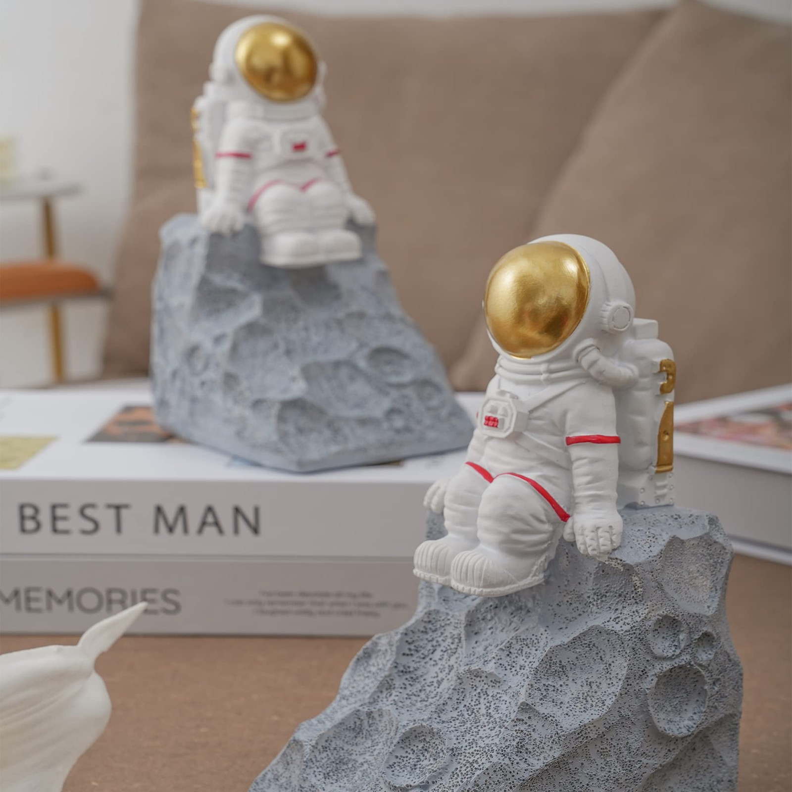 Astronaut Book Ends to Hold Books, Astronaut Decor, Space Themed Bedroom, Des…