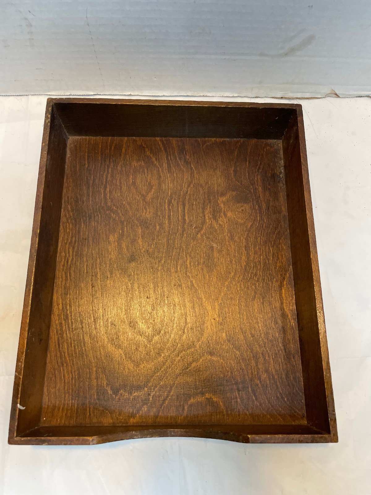 Vintage Hedges Files 1721 Dovetail Wood Box Letter File Desk Paper Tray
