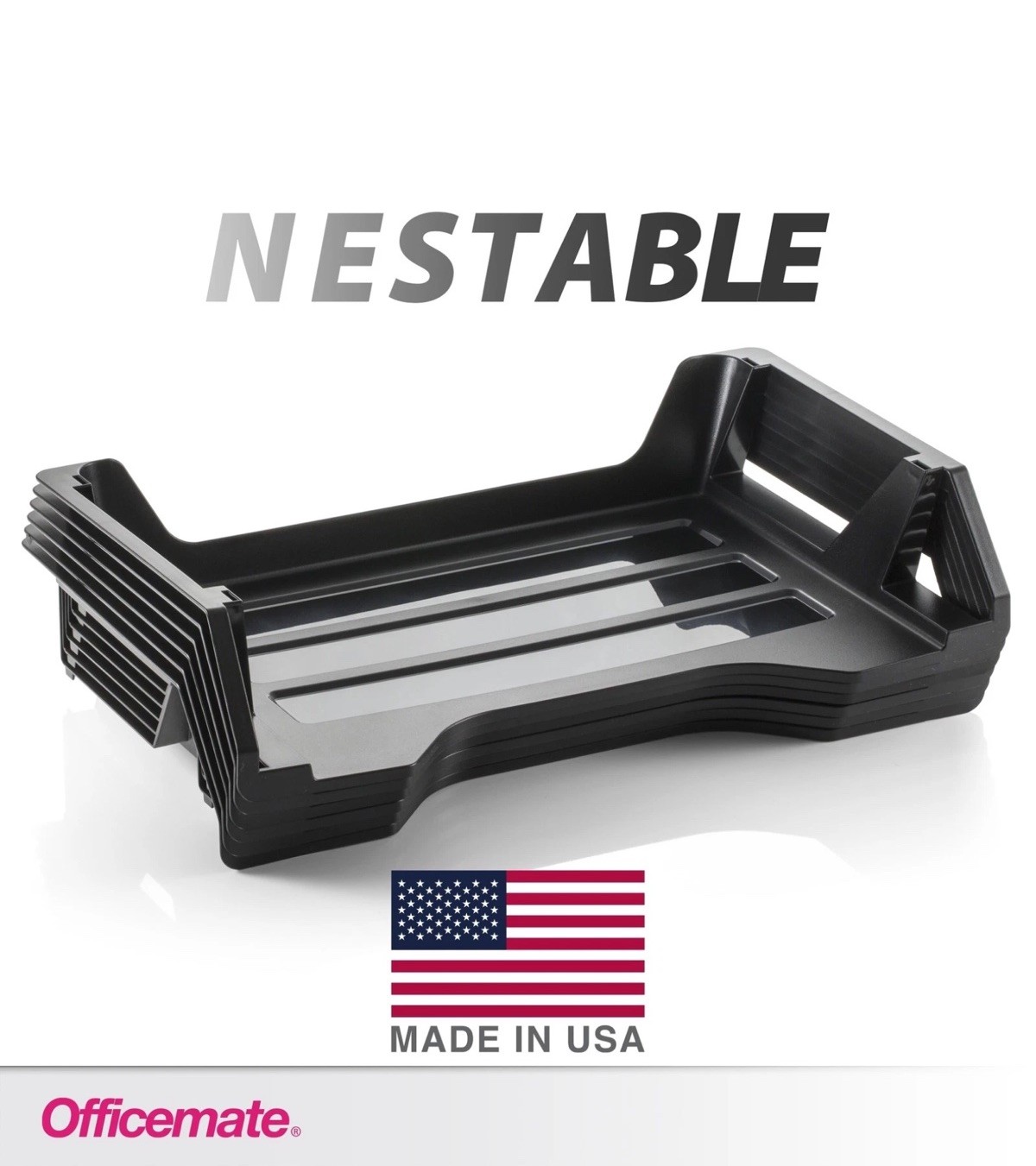 Officemate Stackable Letter Trays (6 Trays)
