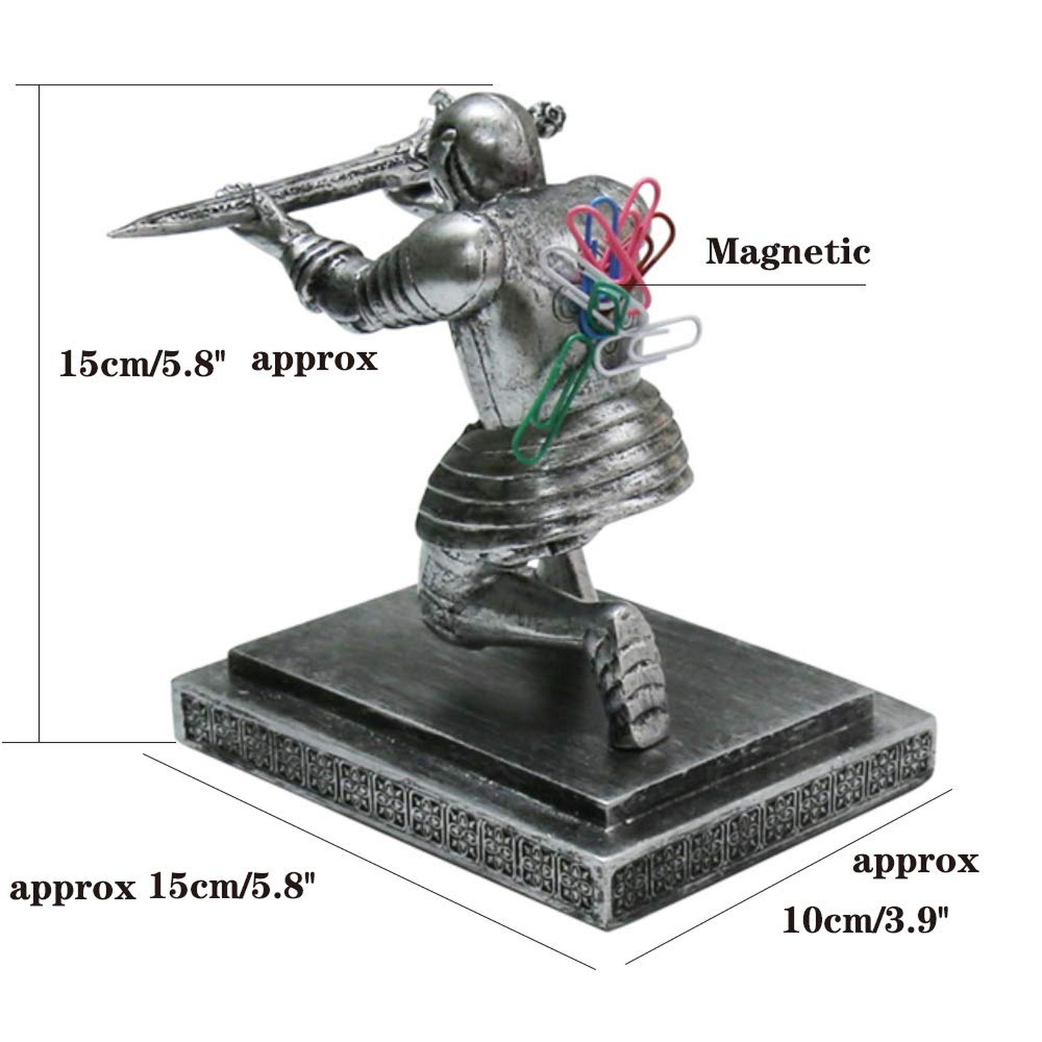 Knight Pen Holder Magnetic Cool Desk Accessories and Organizers Executive Sol…