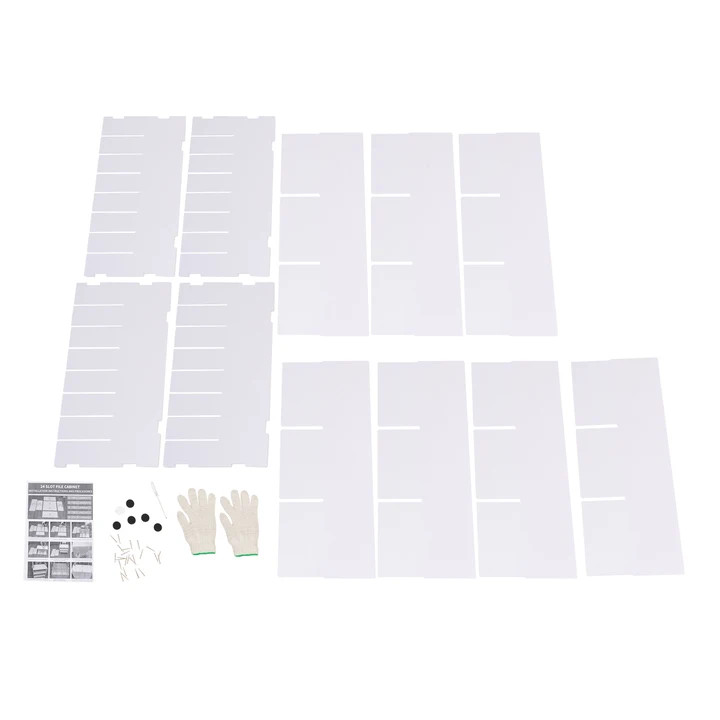Classroom Mailbox – 24 Slots Literature Organizer, Construction Paper White