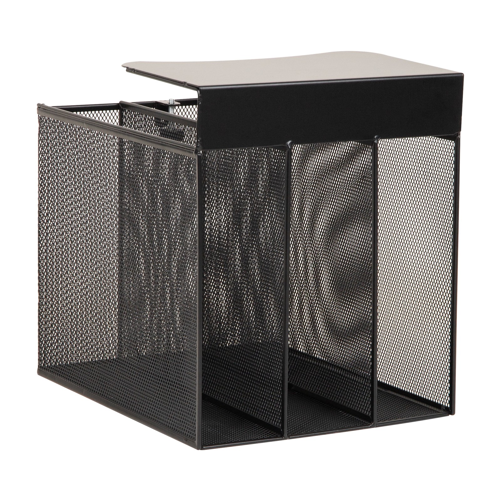 Slide-On Under Desk File Organizer No Tools Required Hanging Storage Laptops