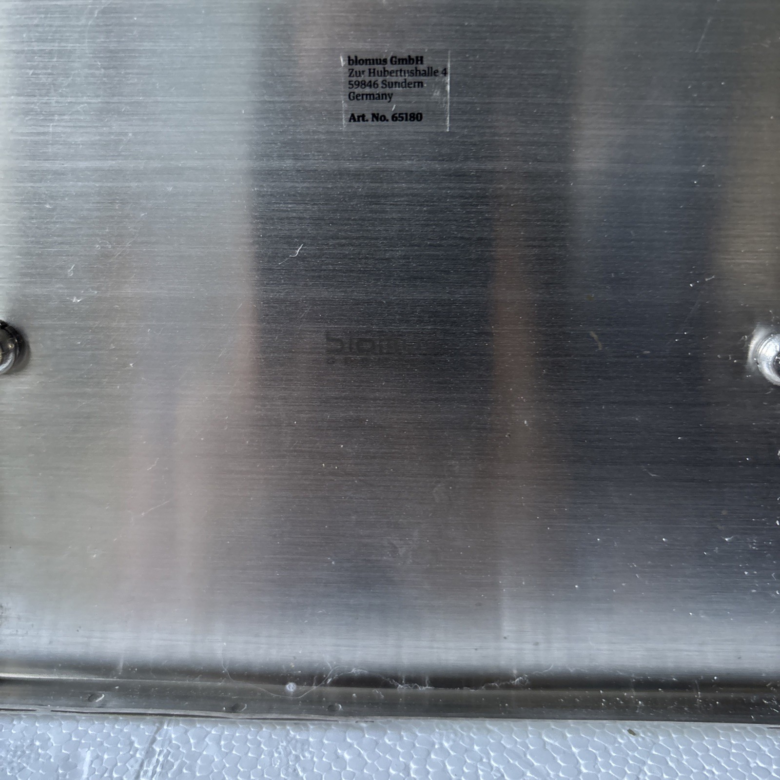 BLOMUS Seamo Minimalist Stainless Steel Modern Magazine / Book Rack Caddy Nice!