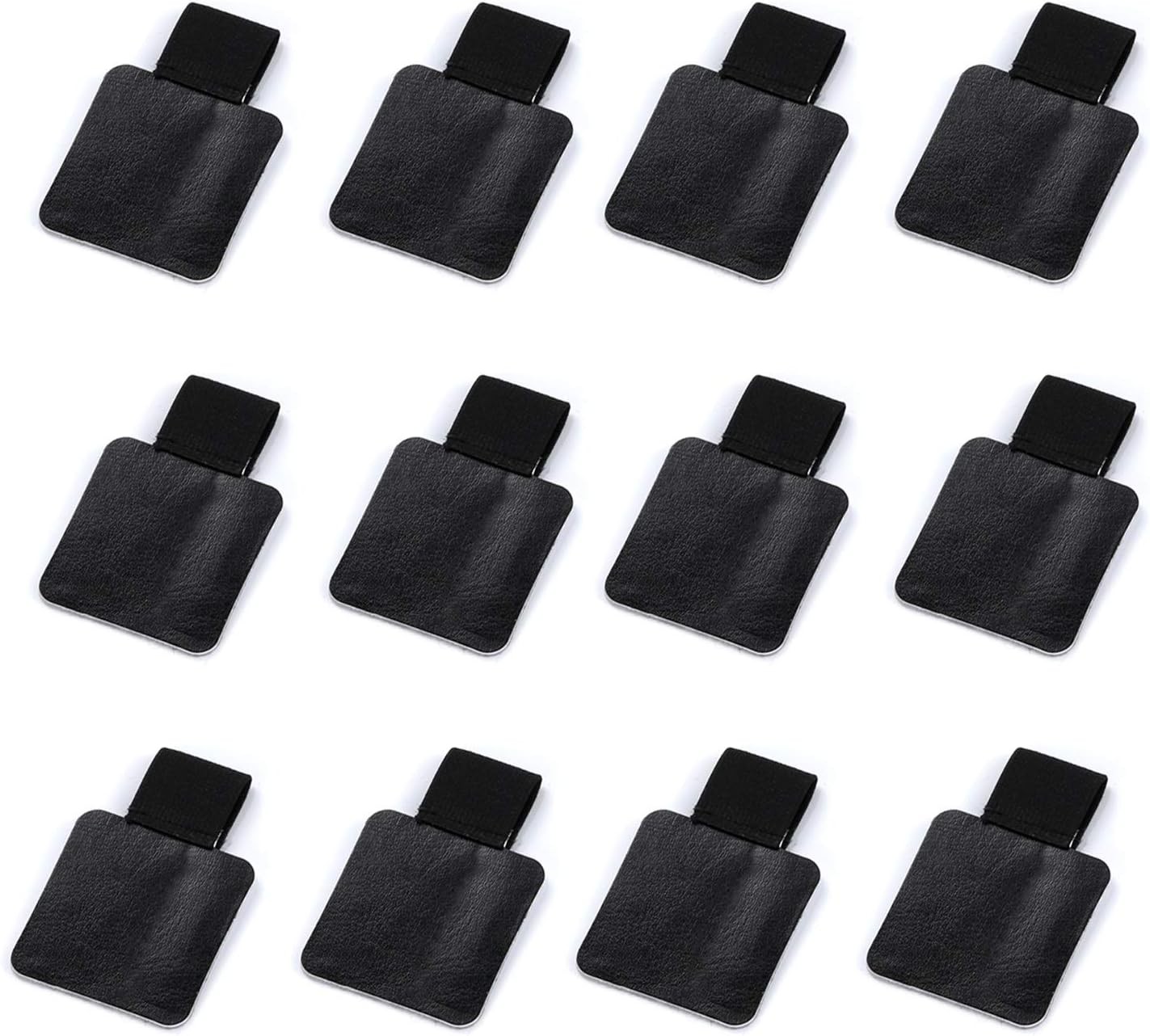 Pen Loop Holder Set 12 Pack Self-Adhesive Pencil Holder Elastic Design Notebooks
