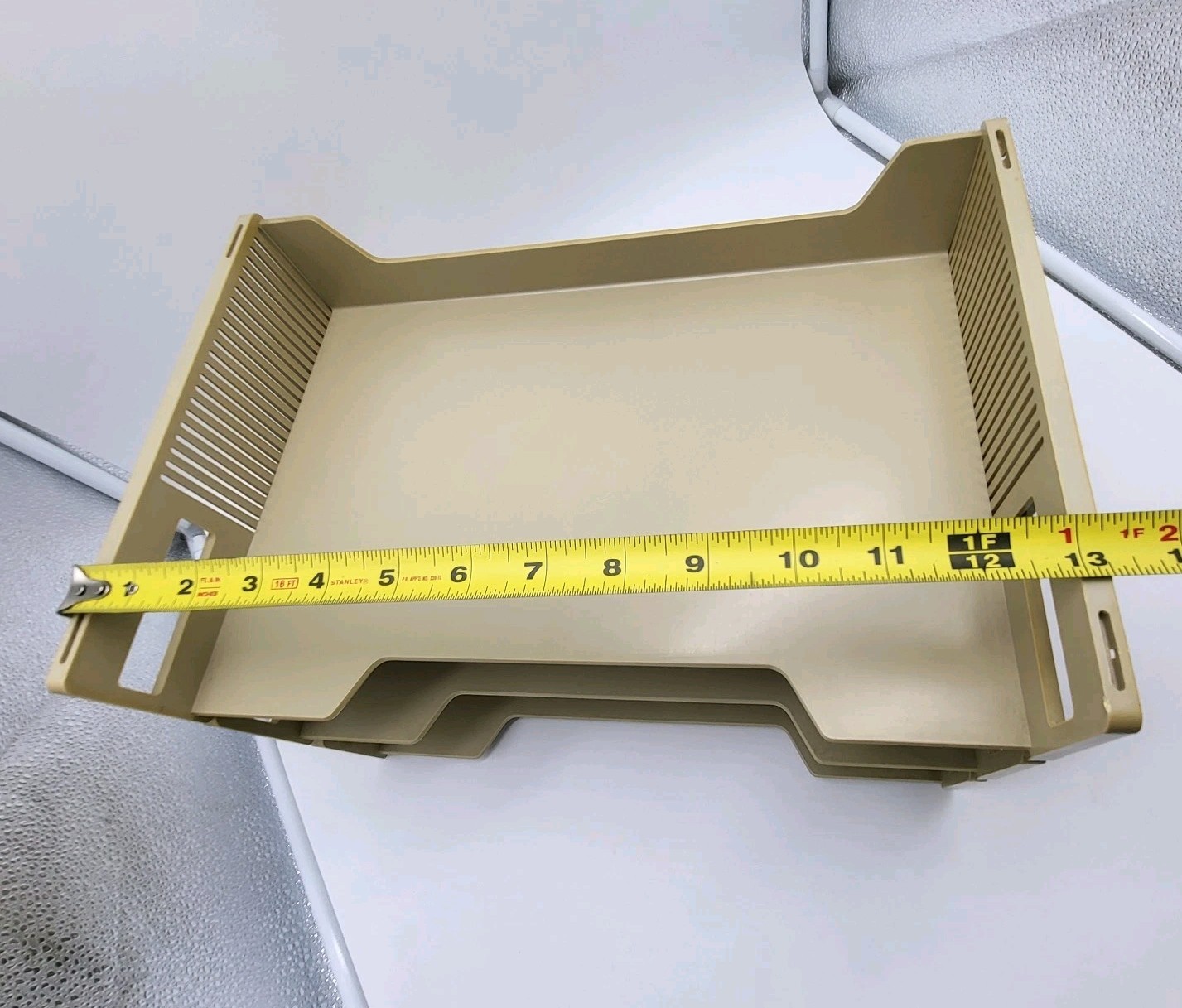 Eldon Office Products 1960’s 3-Tier File Paper Holder Beige Tan Plastic Vtg 1969