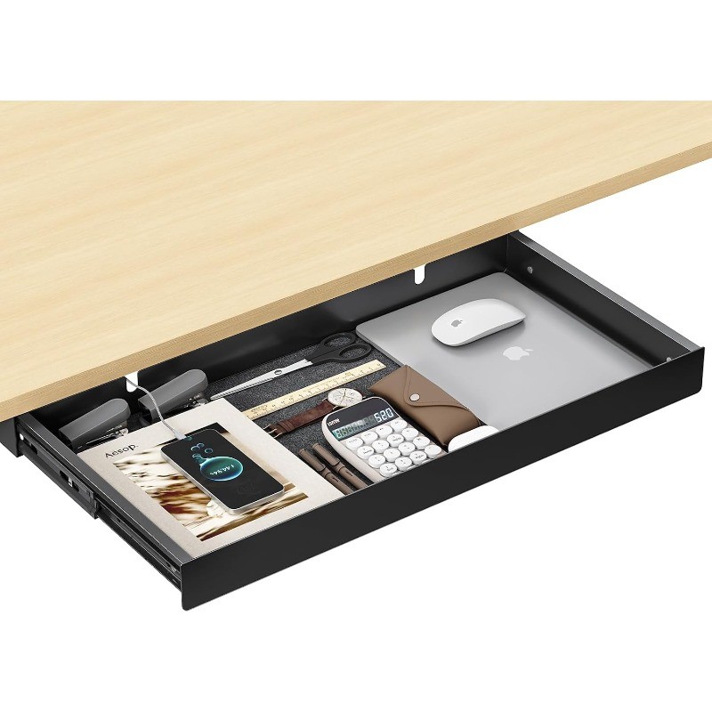 20.1 inch Carbon Steel Slide-Out Under Table Storage Organizer Full Extension
