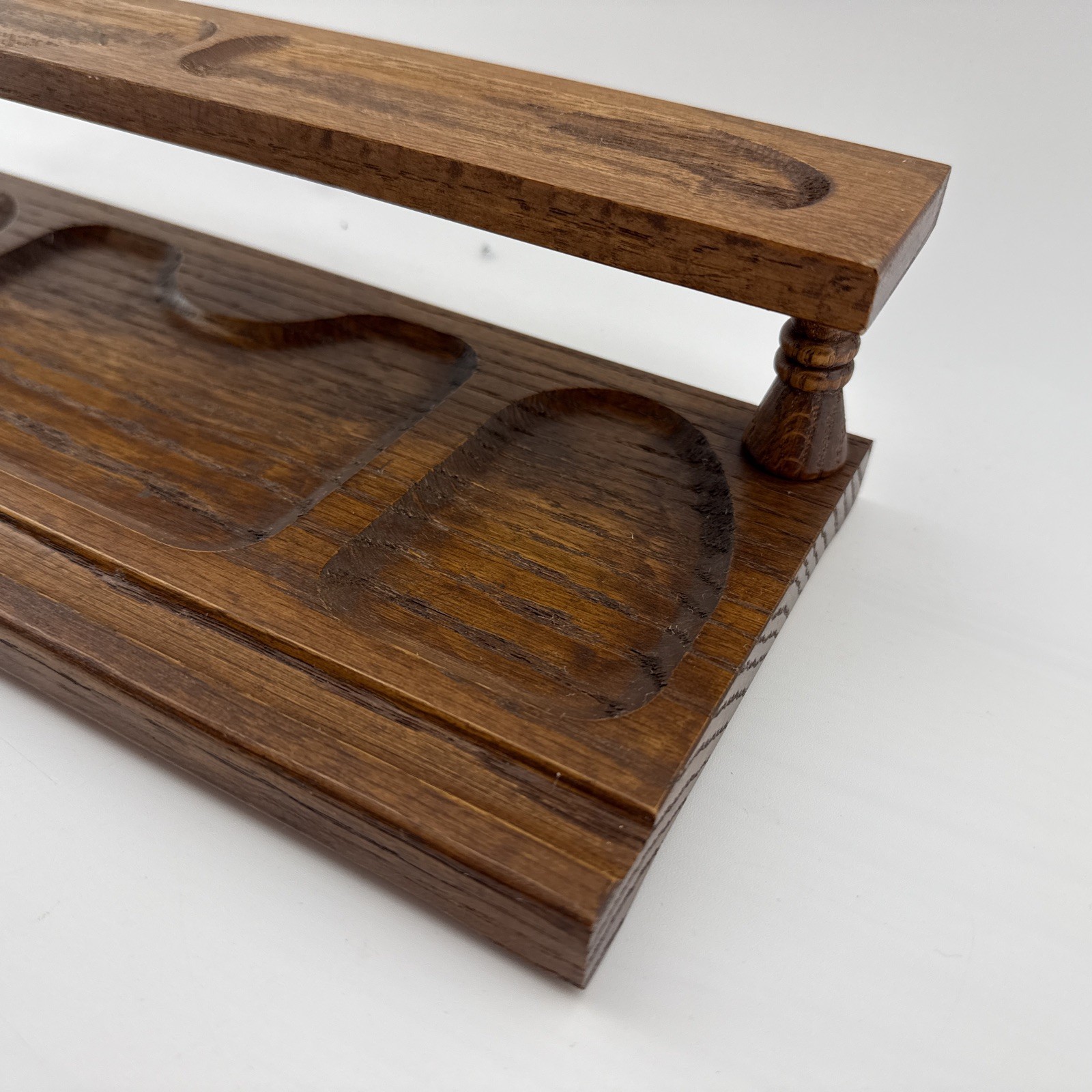 Vintage Dante American Royal Oak 2-Tier Desk Valet Organizer