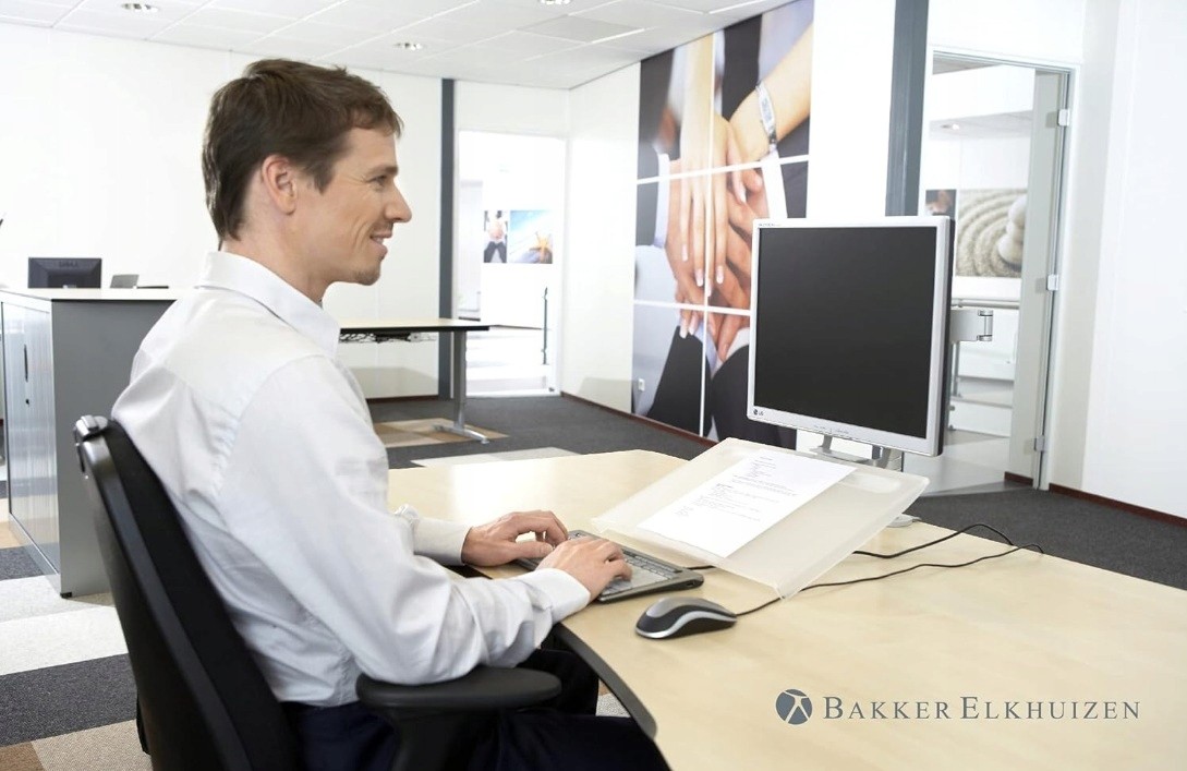 BakkerElkhuizen CleanDoc 440 Document Holder – Ergonomic Desk Organizer