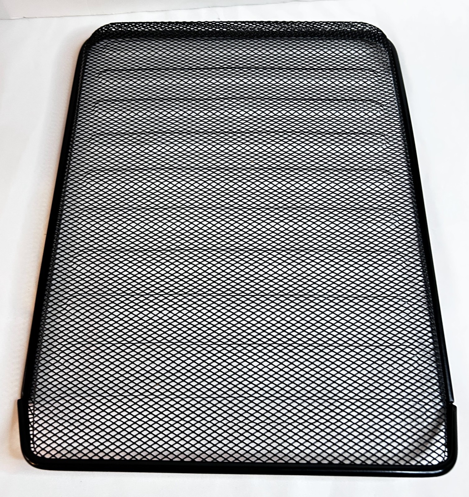 Mesh Metal Paper Tray Organizer, 10.6”x14”, Black, Preowned