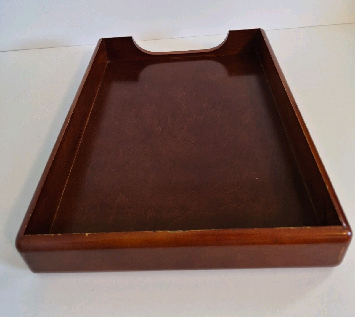 Eldon Cherry Wood Letter & Desktop Tray 10×13 Inch