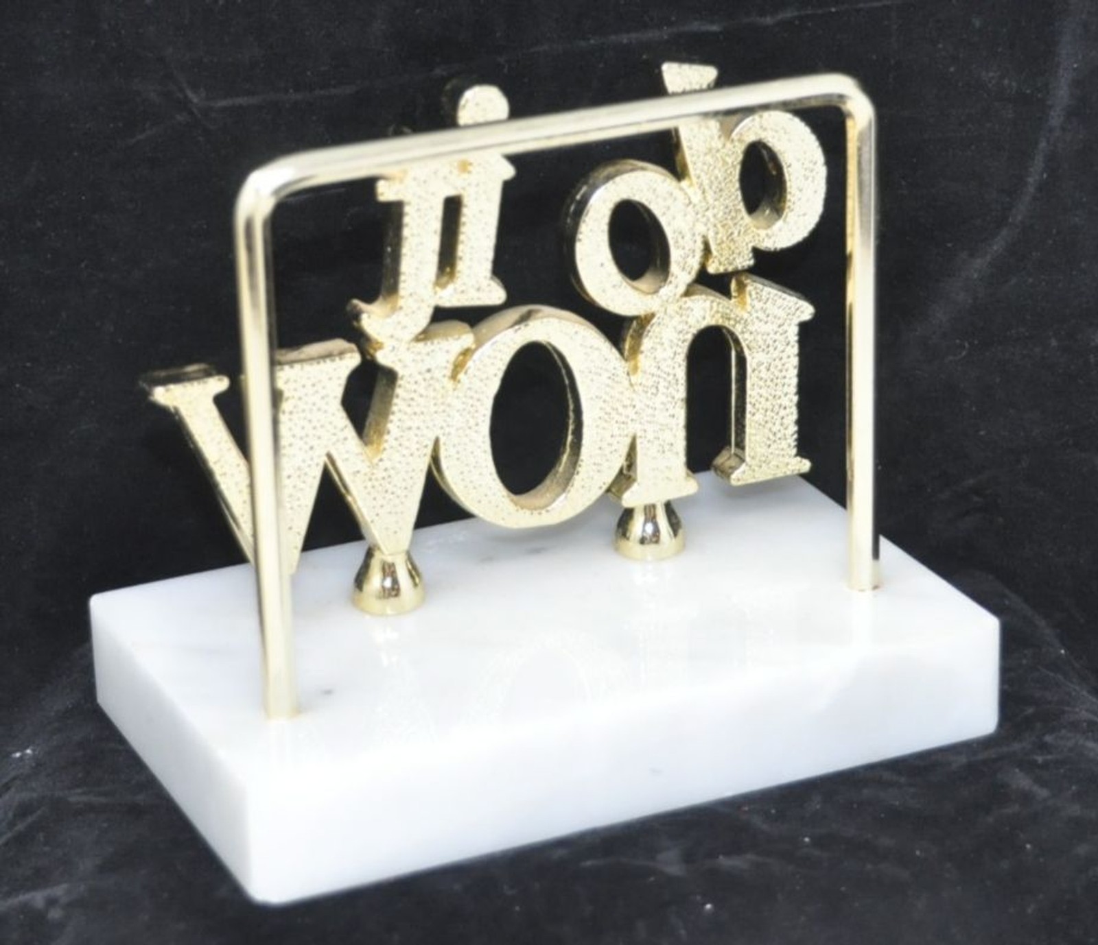 Vintage Letter Holder DO IT NOW Marble Base Italy MCM Office Desk Organizer