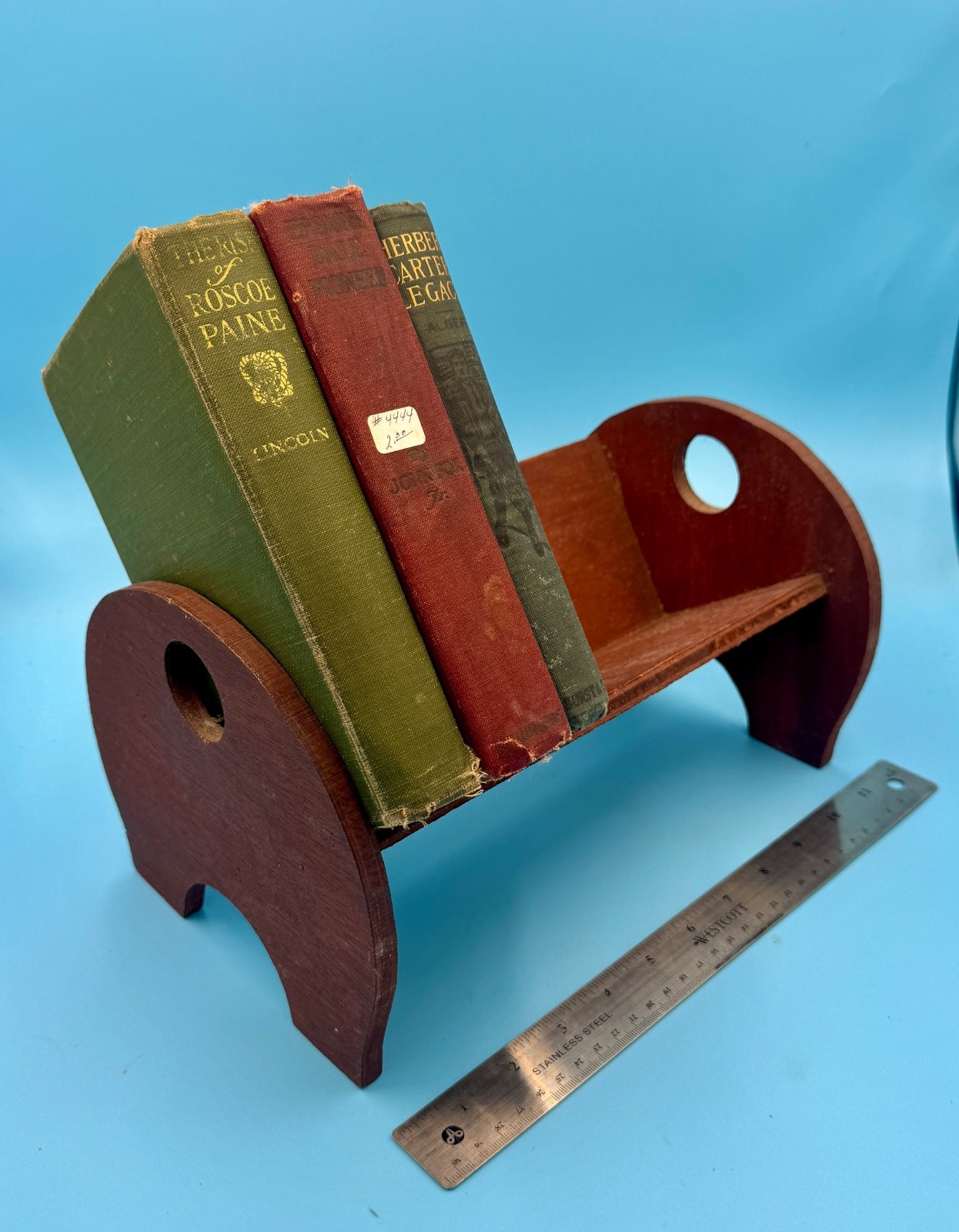 Vintage Desk Book Stand Handmade 12 Inches wide 6.5 Inches Tall 4 inches Deep