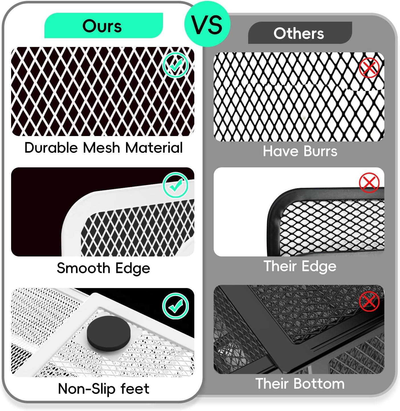 Mesh Pen Organizer for Desk, Multi-Functional Pencil Holder with Drawer Desk Org