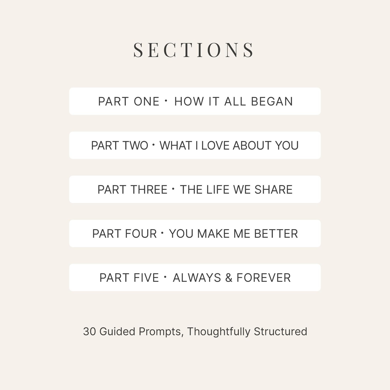 YOELOVE What I Love About You Leather Book – 30 Reasons Why I You, Brown