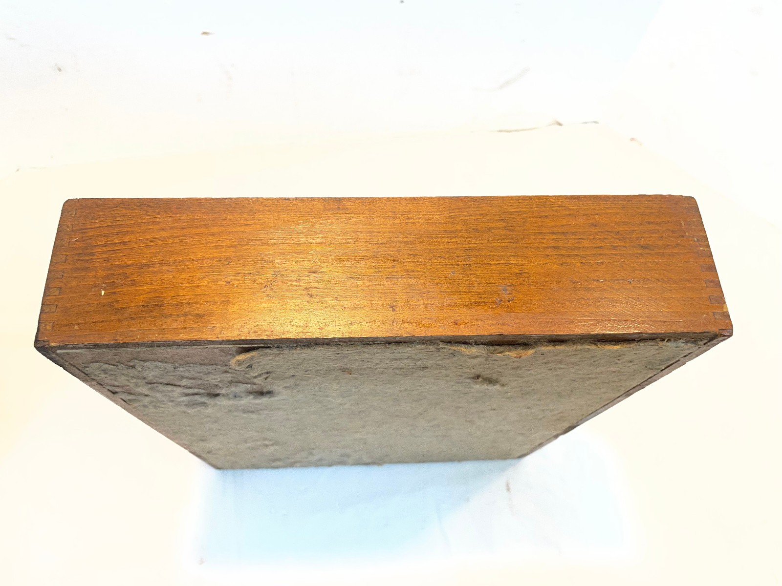 Vintage Hedges Files 1721 Dovetail Wood Box Letter File Desk Paper Tray