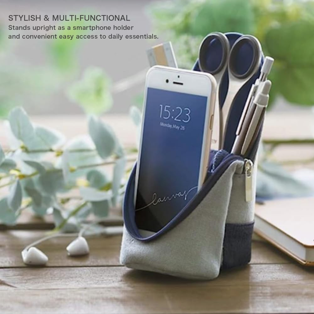 Utlim Sma-Sta Canvas Standing Pen Case and Pentel Infree Ballpoint Pen Bundle…