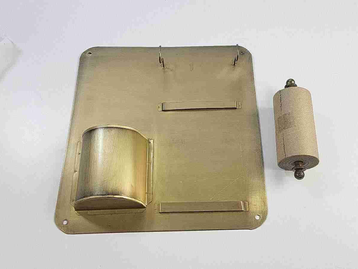 Brass Hanging Note Roll And Pencil Cup – New