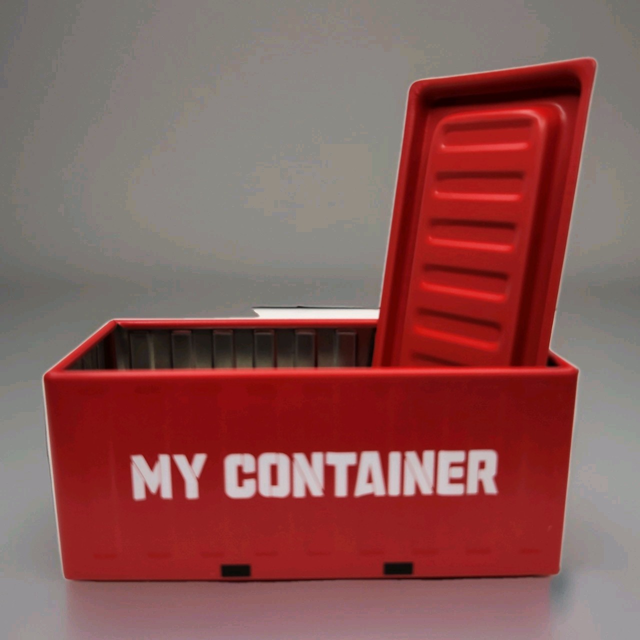 Metal Storage Container Box with Lid – Stackable Multipurpose Office Desk – NEW