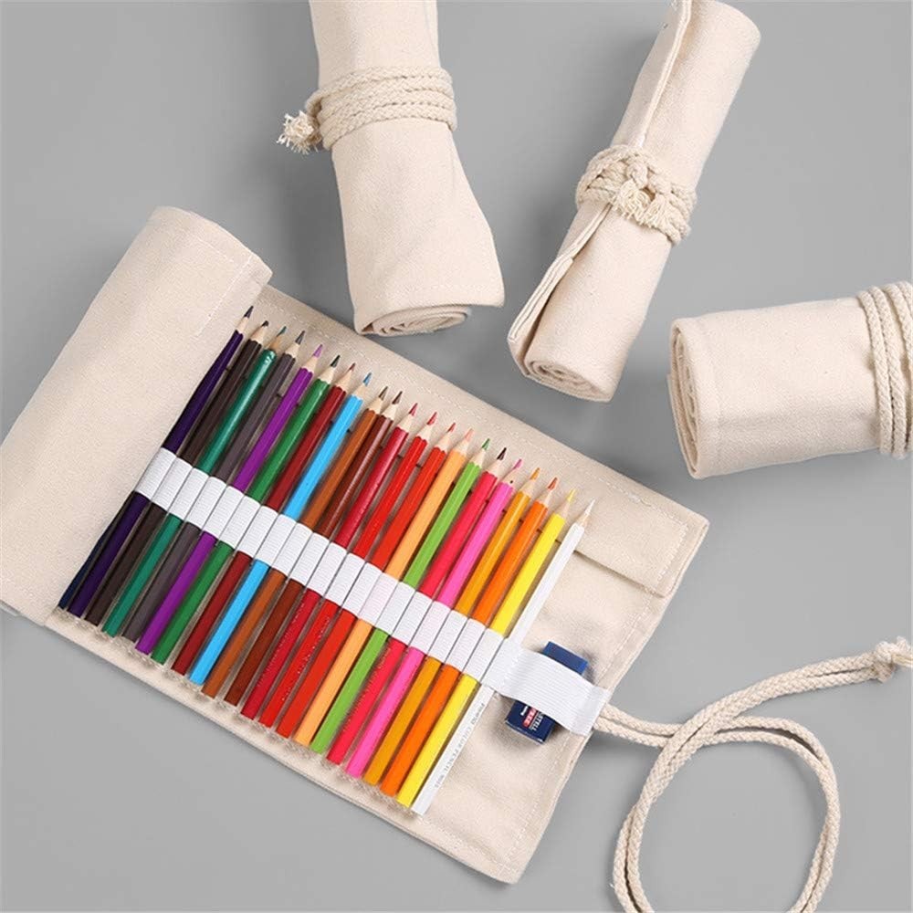 Elegant 48-Slot Colored Pencil Wrap – Portable & Stylish Art Organizer