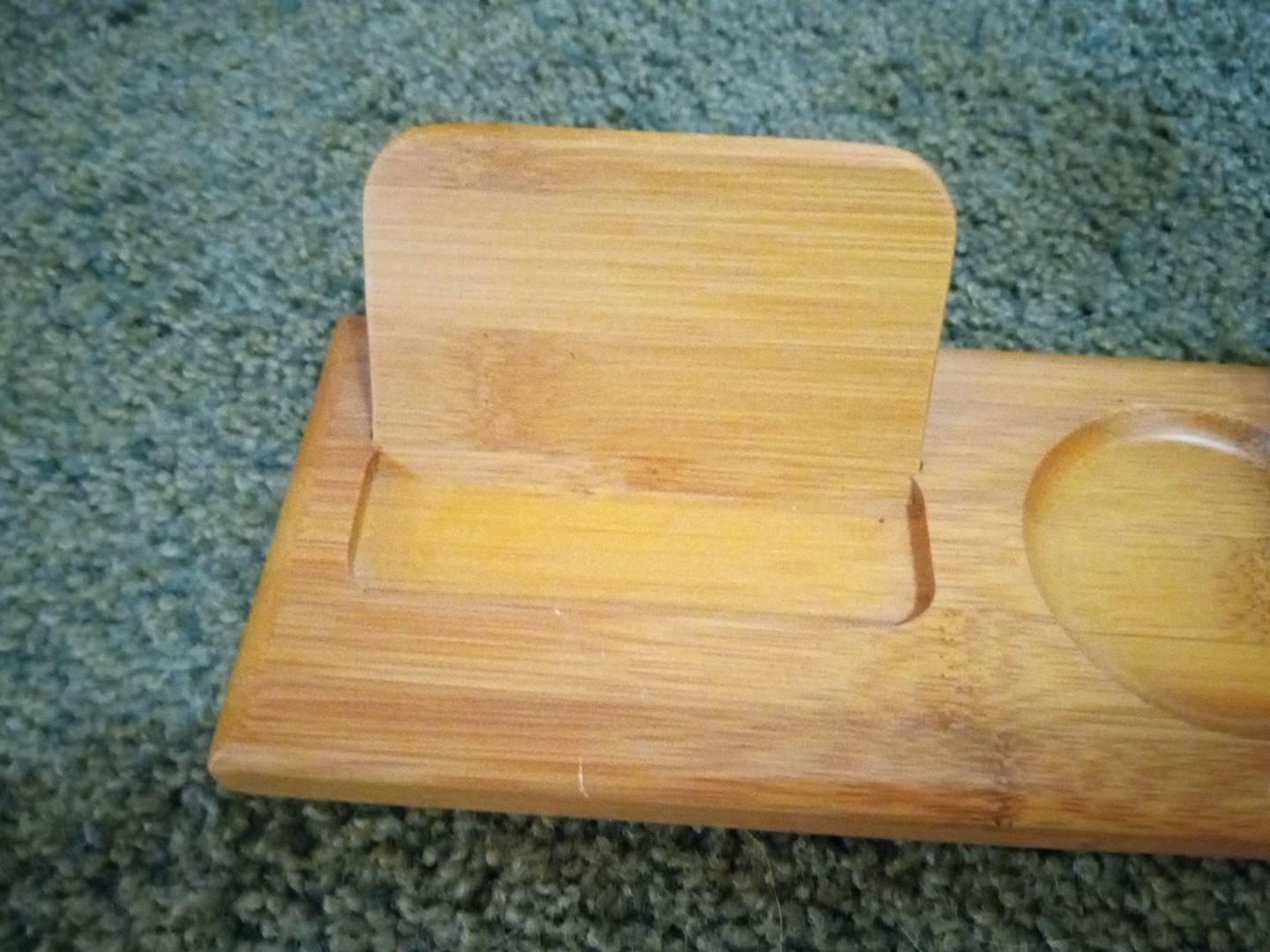 Wooden Handmade Desktop Organizer Cards Pencils Change Holder Unique USA Nice