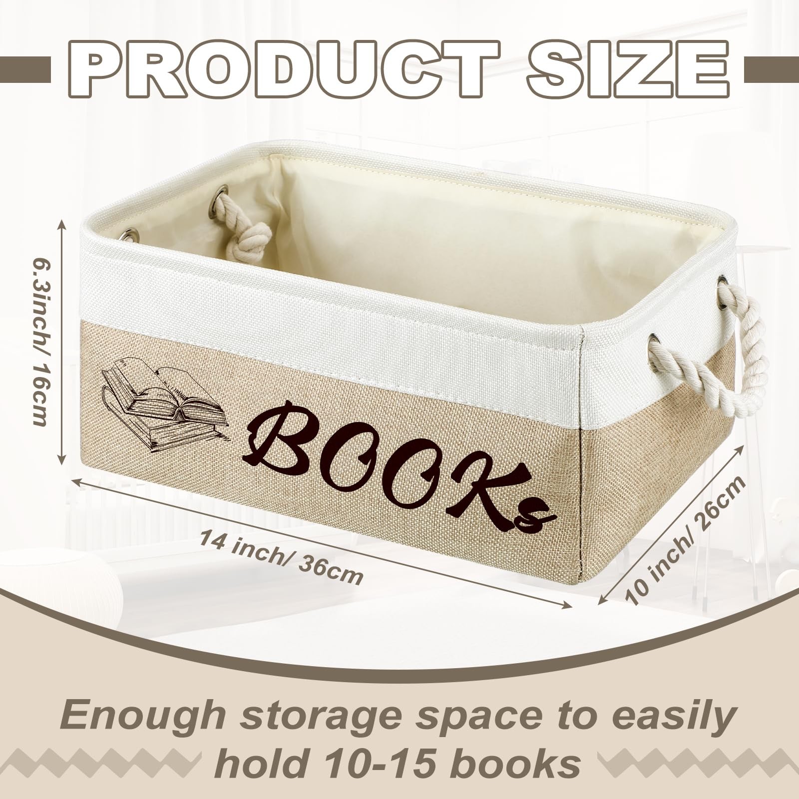 Book Lover Gifts Books Themed Storage Basket Storage Bin Bookish Accessories