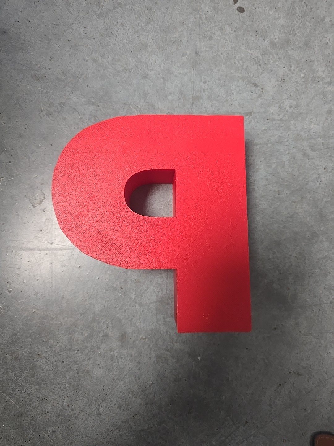 Plastic Letter P Tray For Decoration 6×6 Inches 3d Printed Brand New