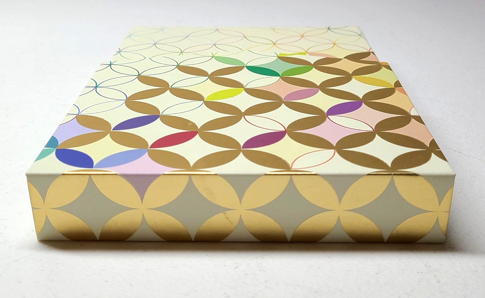 Erin Condren Metallic Mid-Century Circles Stylish Stationery Storage Box NEW