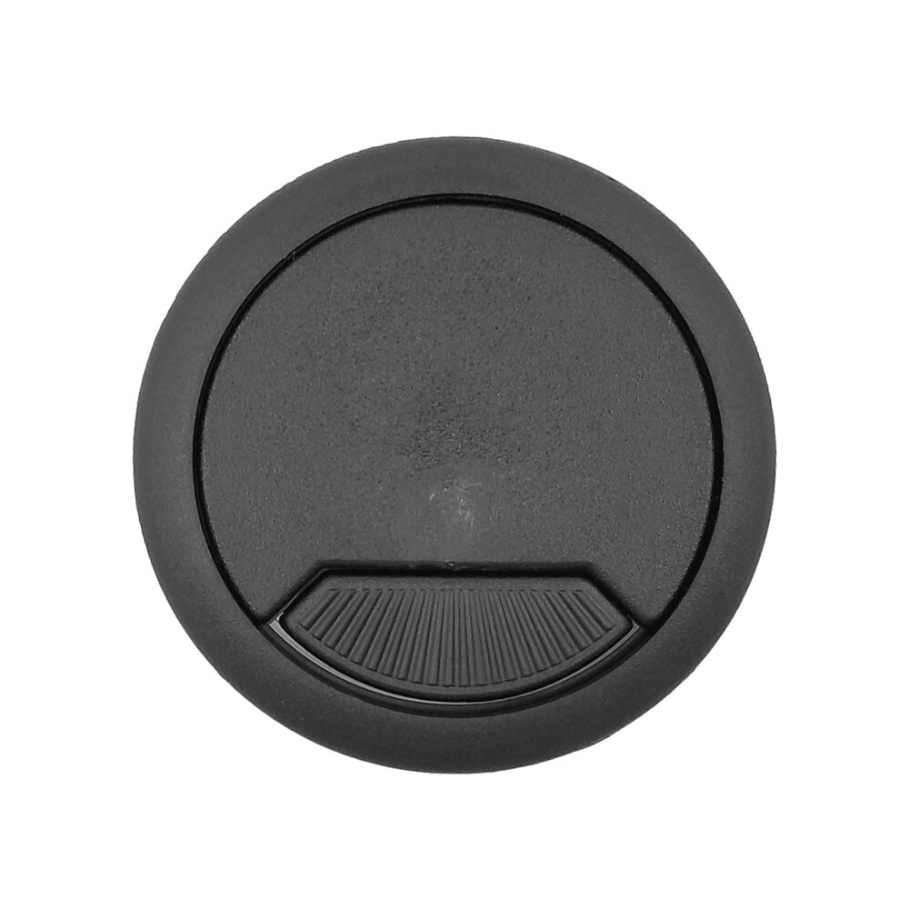 3pcs 2″ Black PC Computer Cord Cable Wire Organizer Hole Cover Desk Grommet