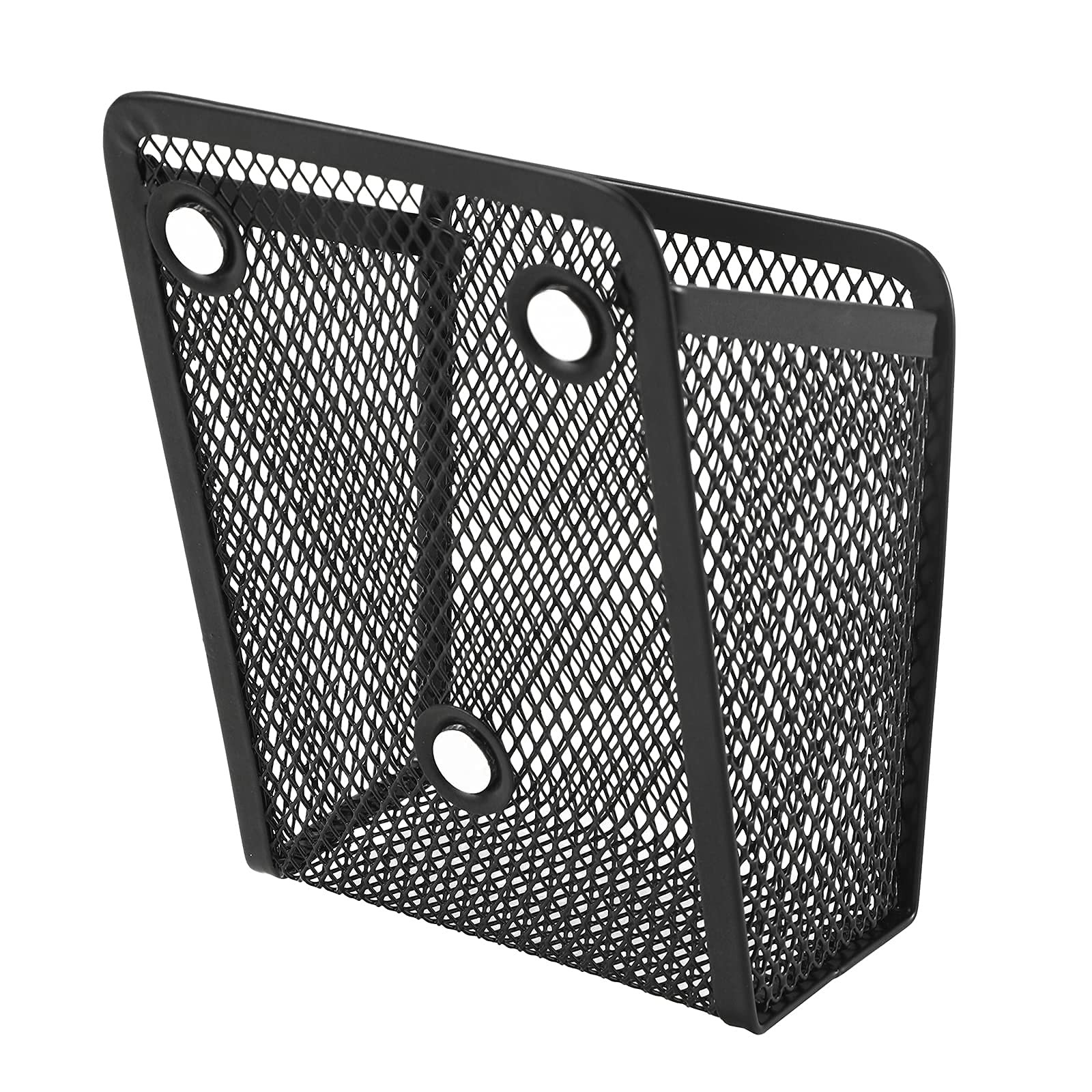 Stainless Steel Pen Basket, Magnetic Utensil Storage, Locker Office, Black
