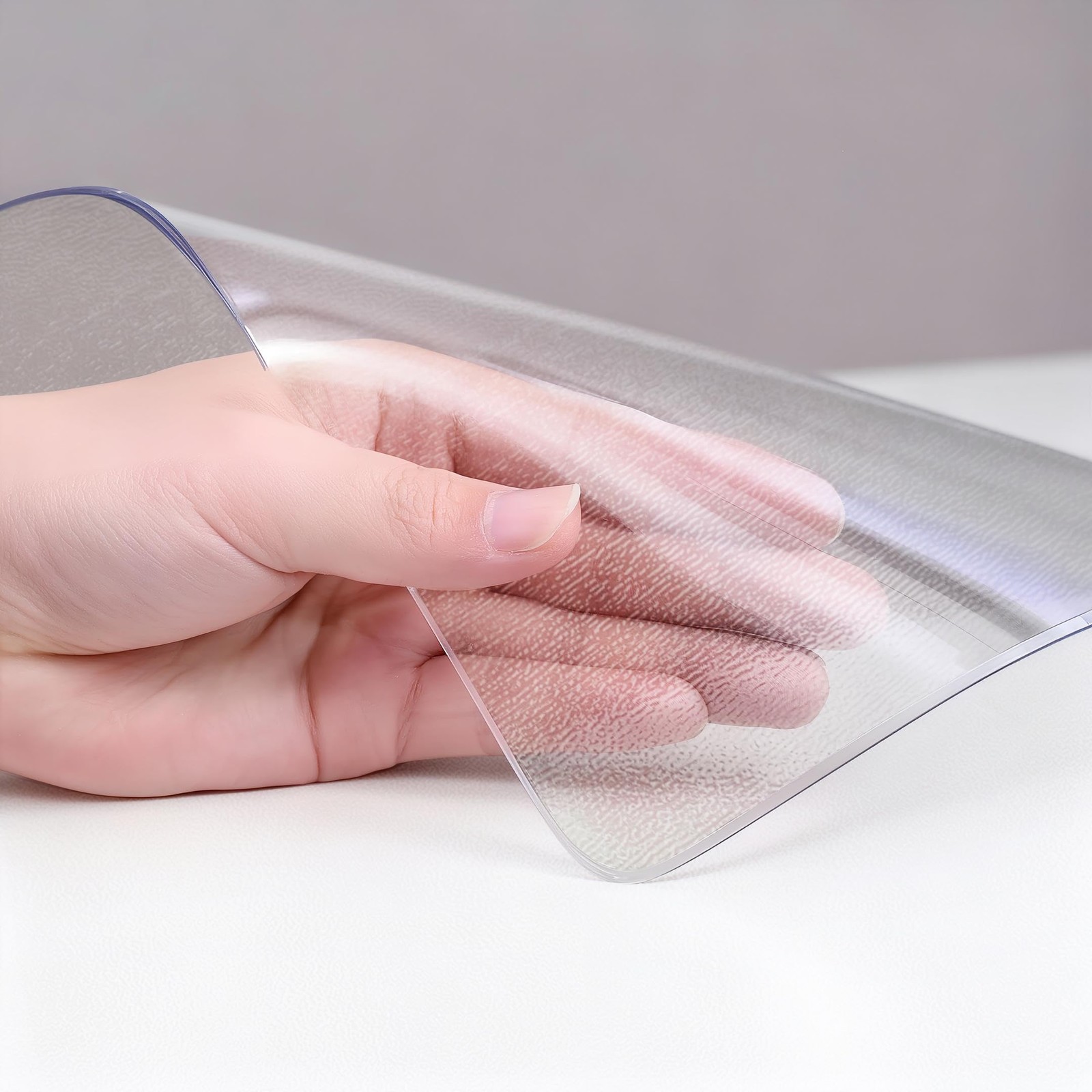 Prosperjoychant Frosted Table Protector 40 X 80 Inch 1.4Mm Thick Waterproof Pvc