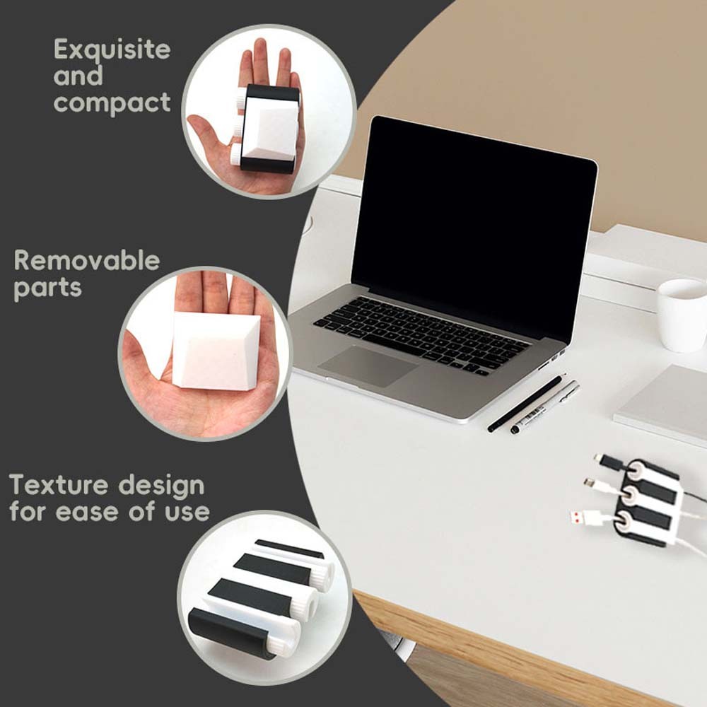 Practical Tidy Compact Lightweight Easy-To-Use Versatile Desktop Cable Organizer