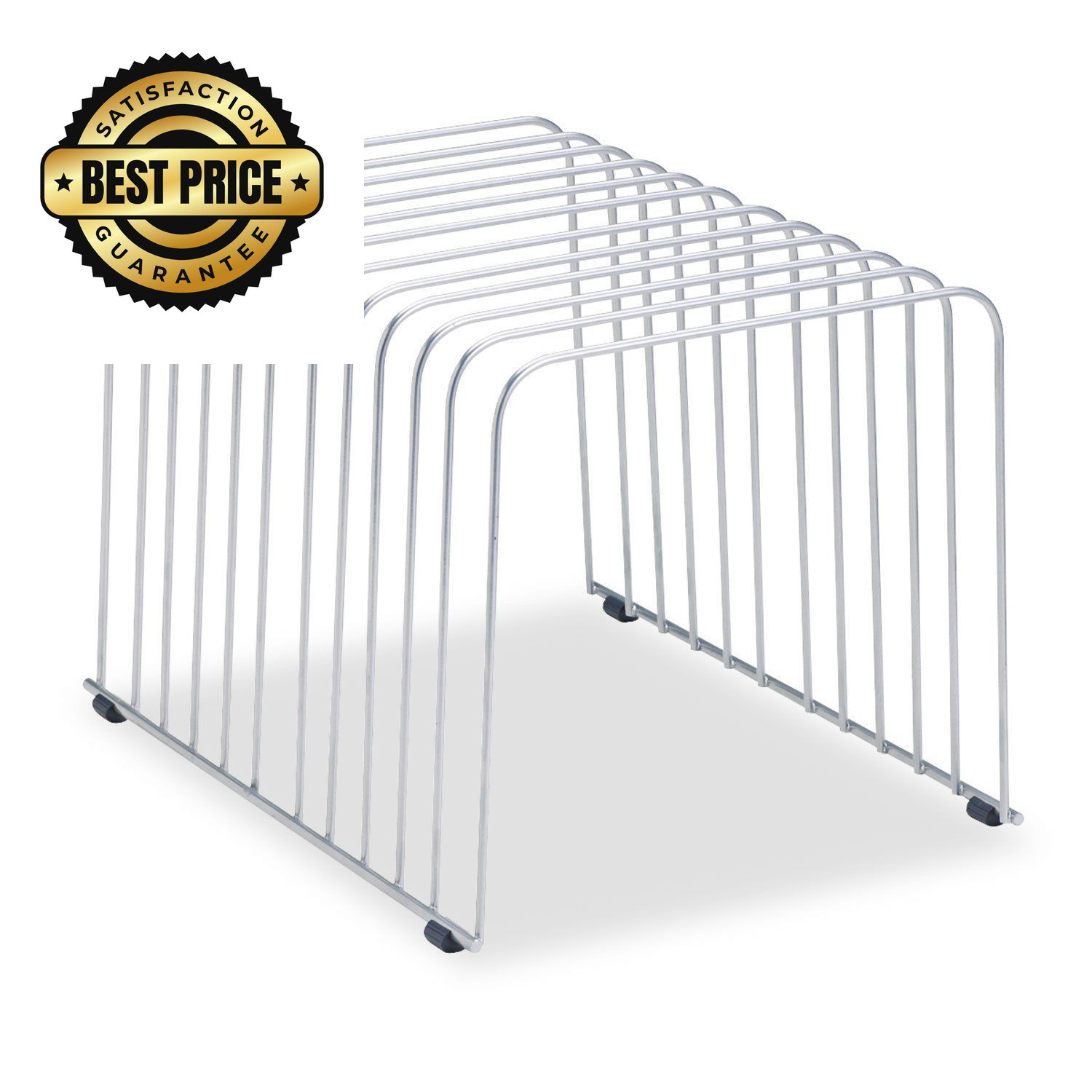 Fellowes Desktop Organizer, 11 Sections, 9″ x 1 Count (Pack of 1), Silver