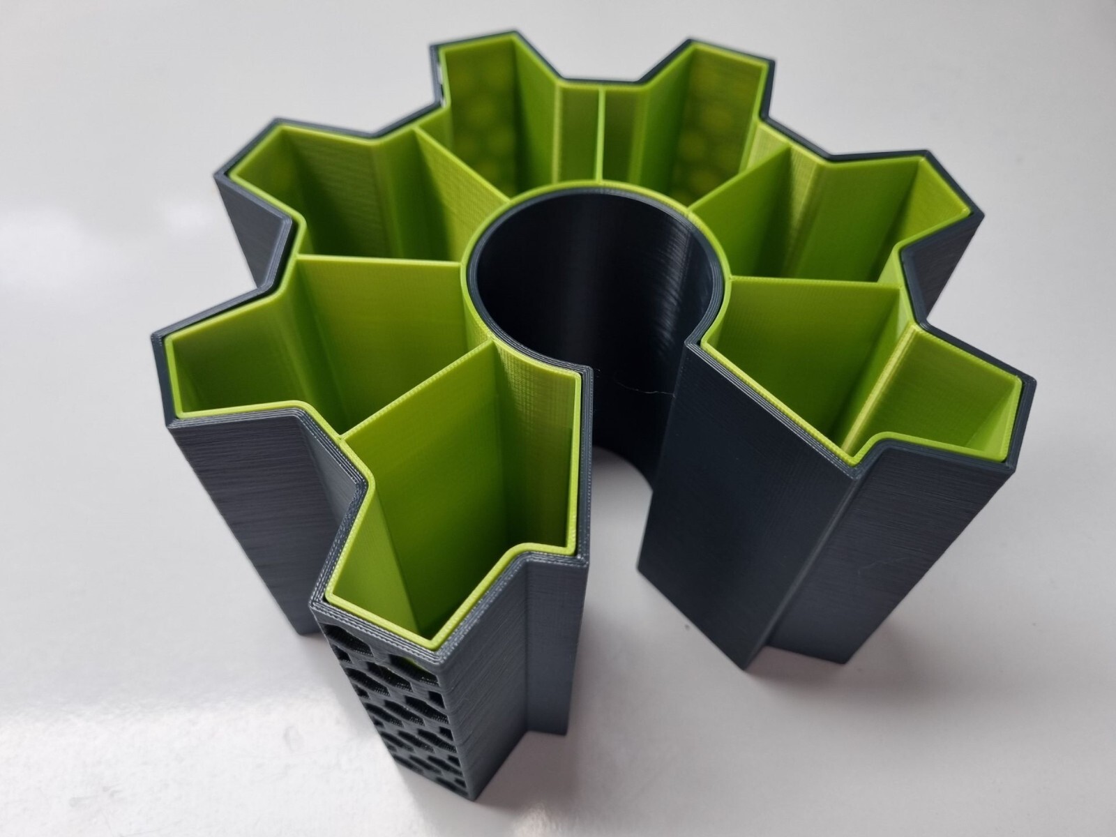 Dual Color Pen and Tools Holder Desk Organizer
