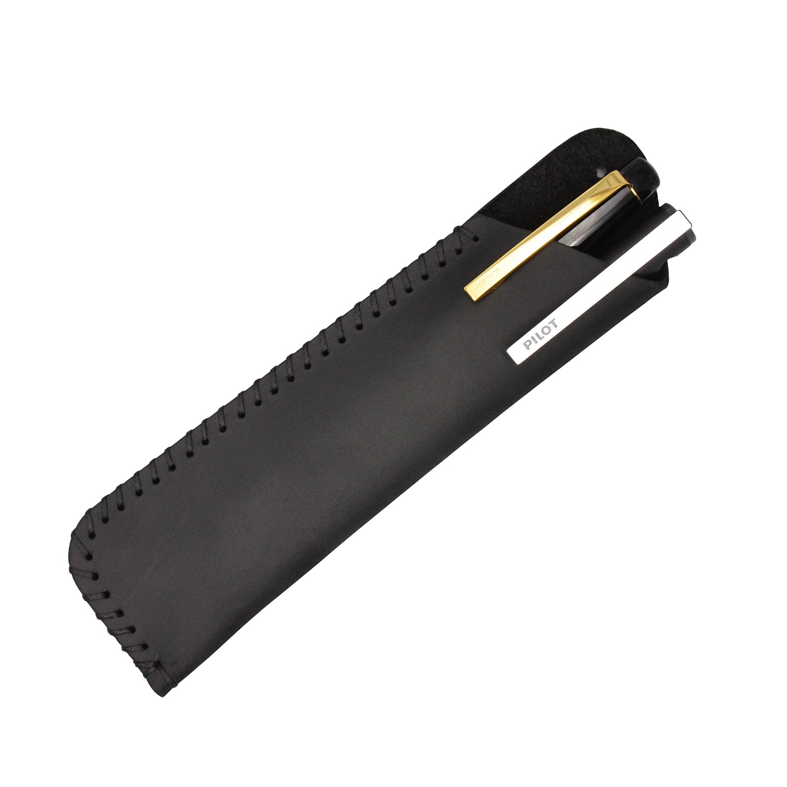 Handmade Leather Double Pen Case Crazy Horse Leather Fountain Pen Pouch Prote…