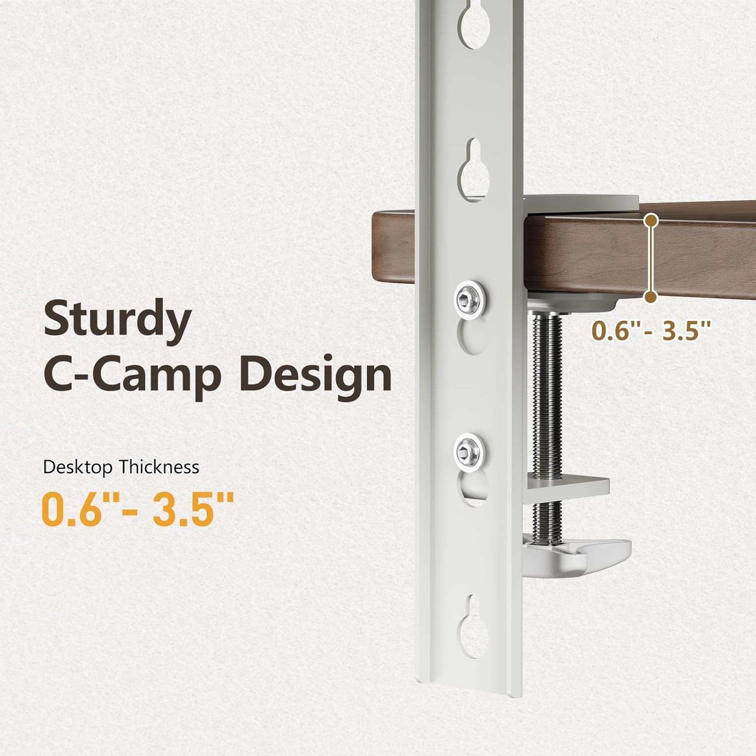 3 in 1 Clamp-On 15.7″×7.5″ Desk Extender, Heavy-Duty Side/Top Desk Organizer She