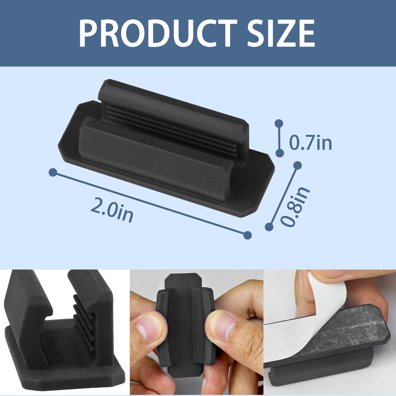 Pencil Holder for Desk Set of 20, Adhesive Pen Holder with 20 Extra Upgraded …
