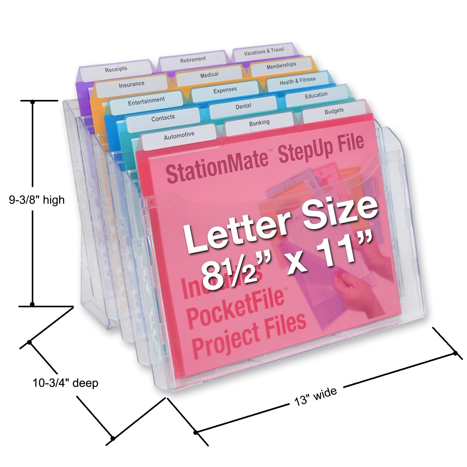 Ultimate Office StationMate Desktop Organizer (includes 18, 3rd-Cut PocketFil…