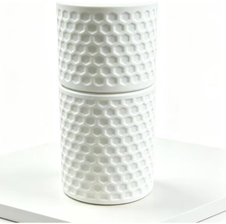 Creative Desk Storage Jar Space Saving Design Multi Use Organizer for Cotton Swa