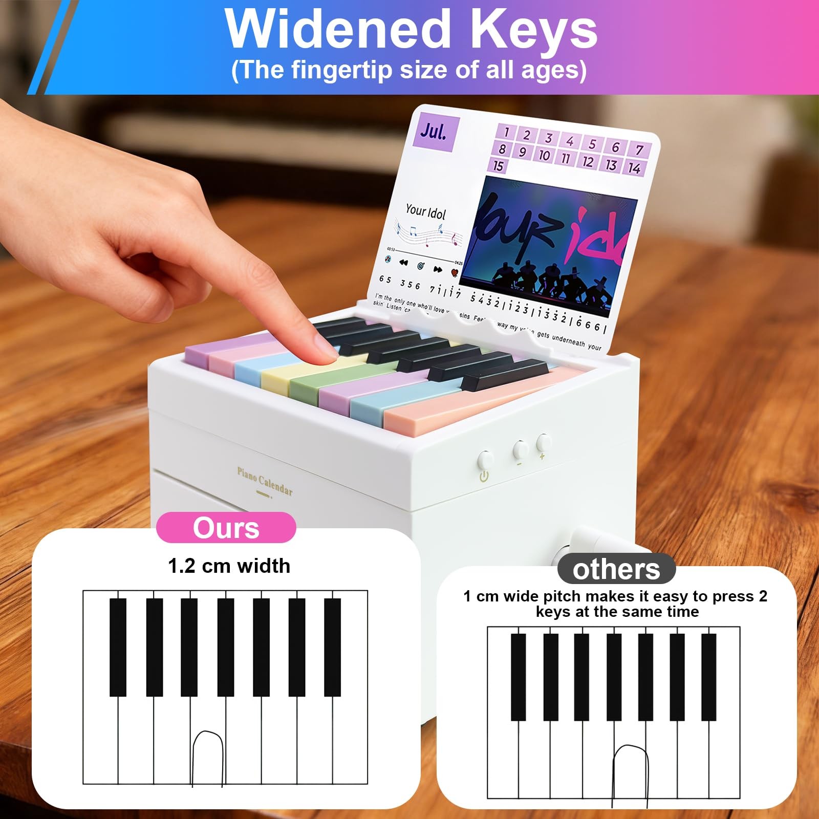 Piano Calendar 2026 Desk Calendar, Magical Music Themed White – Hunters