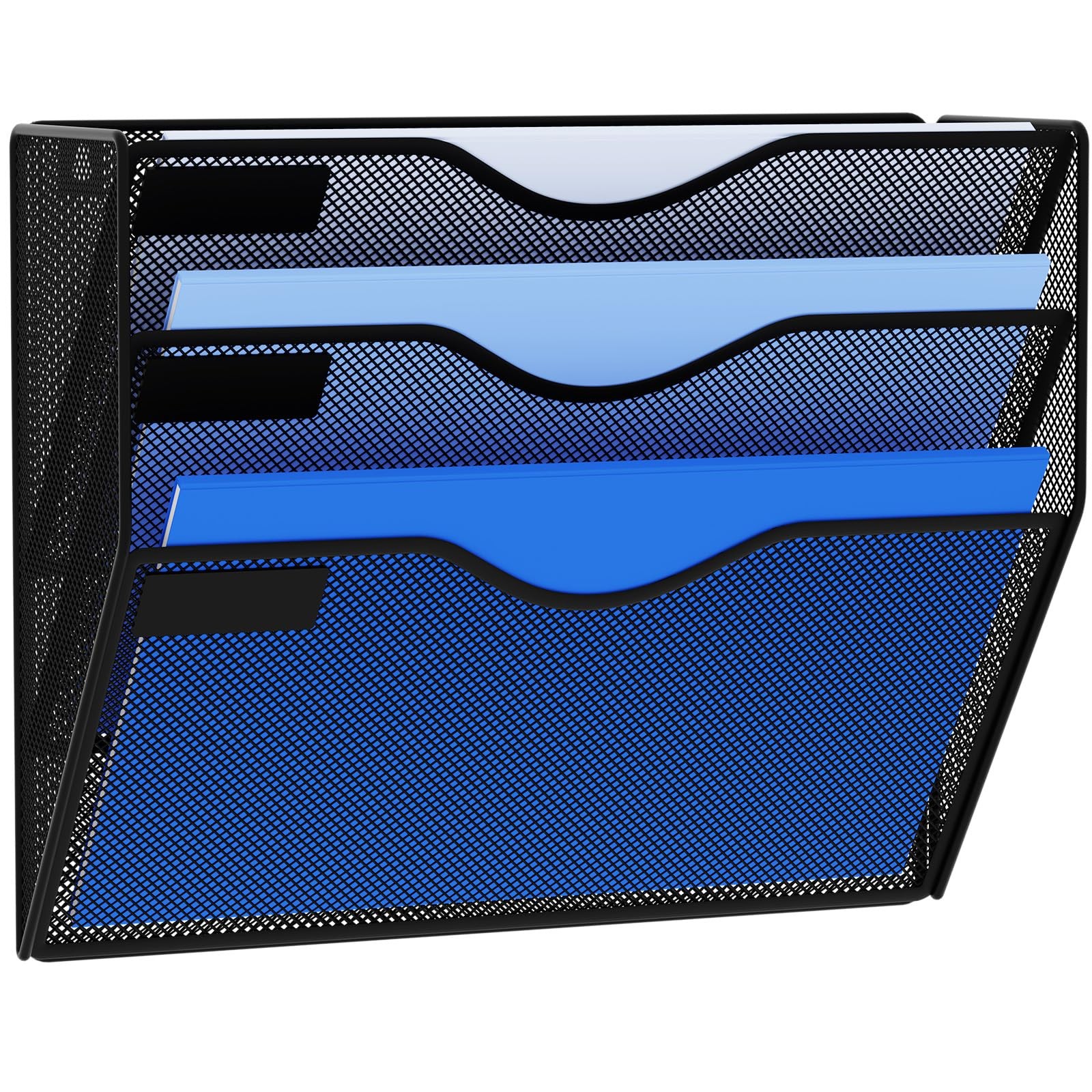 Gdindinfan 3 Pockets Mesh Hanging Wall File Holder Organizer Wall Moun
