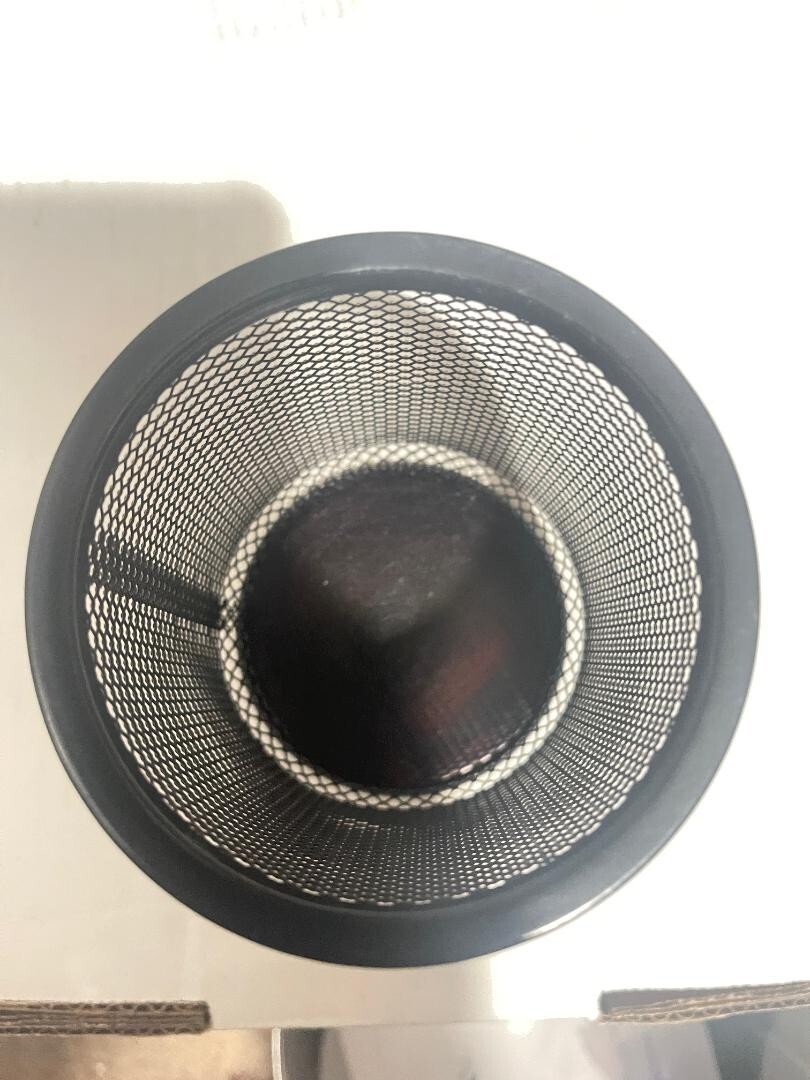 Steel Pencil Cup 4″x3 3/4″ Black Mesh rubber bottom(3D)