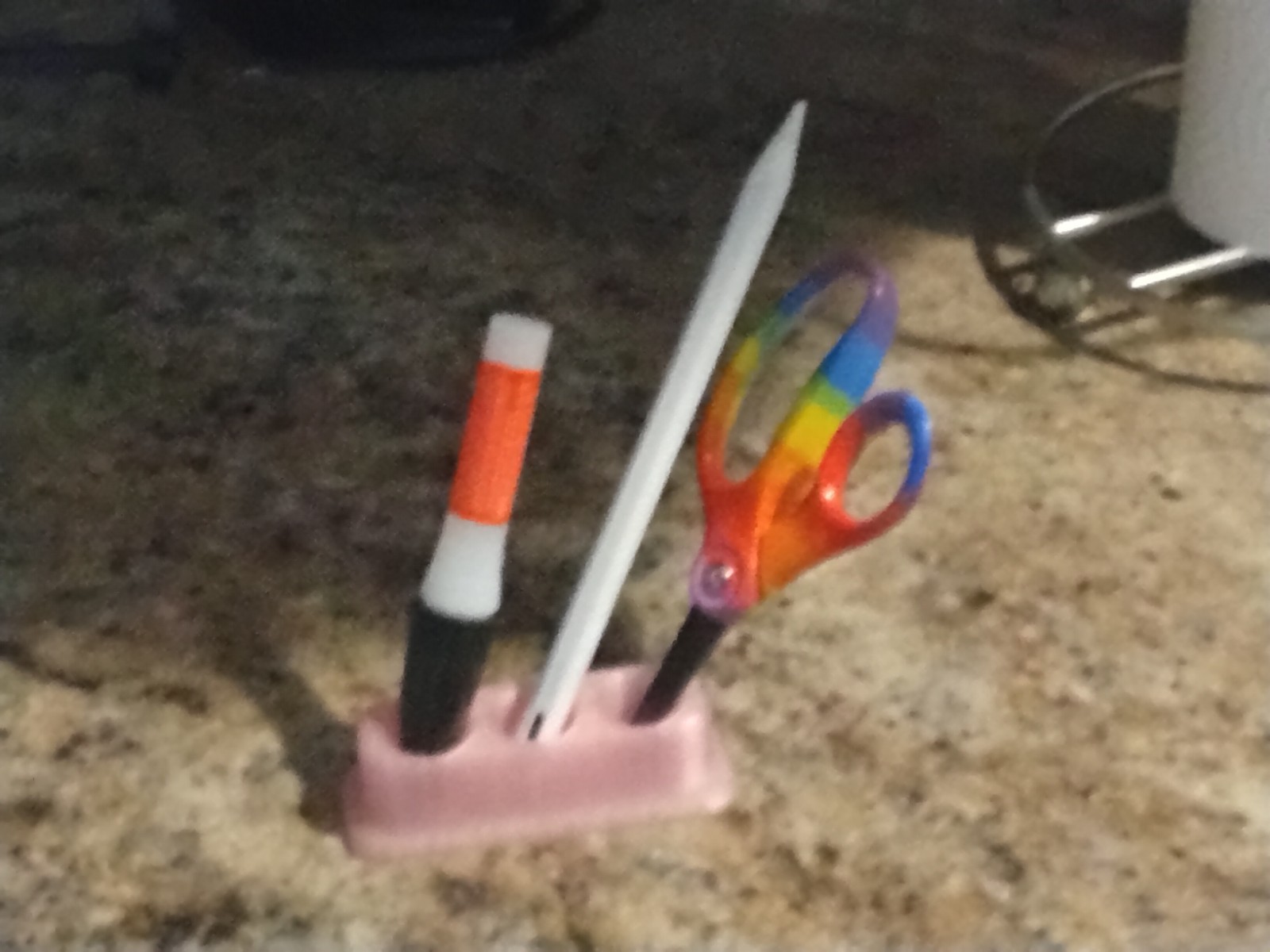 3D Printed Ruby Desktop Pen/Pencil/Scissors/Superglue Holder/Stand/Organizer