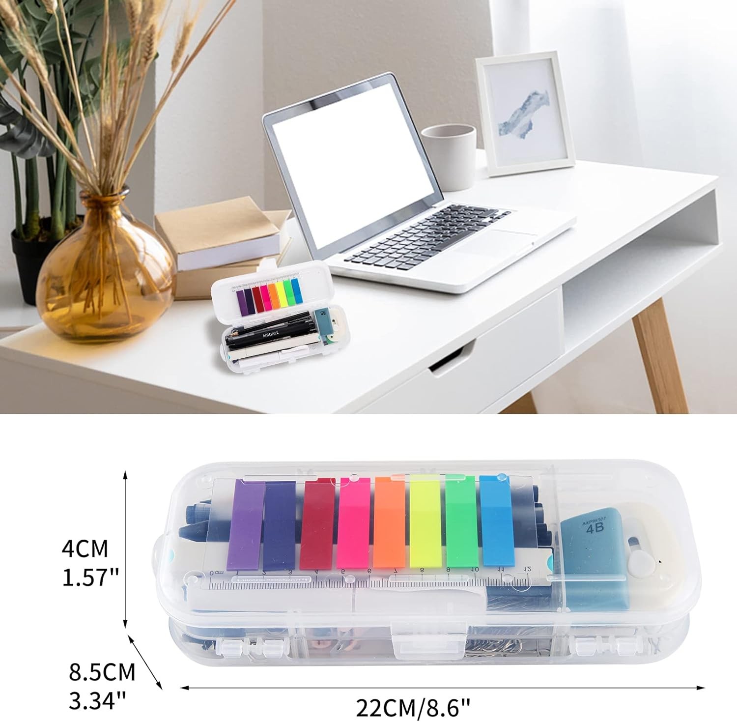 123 Pcs Office Supplies Kit with Desk Organizers, Office Stationery Set, Mini Of