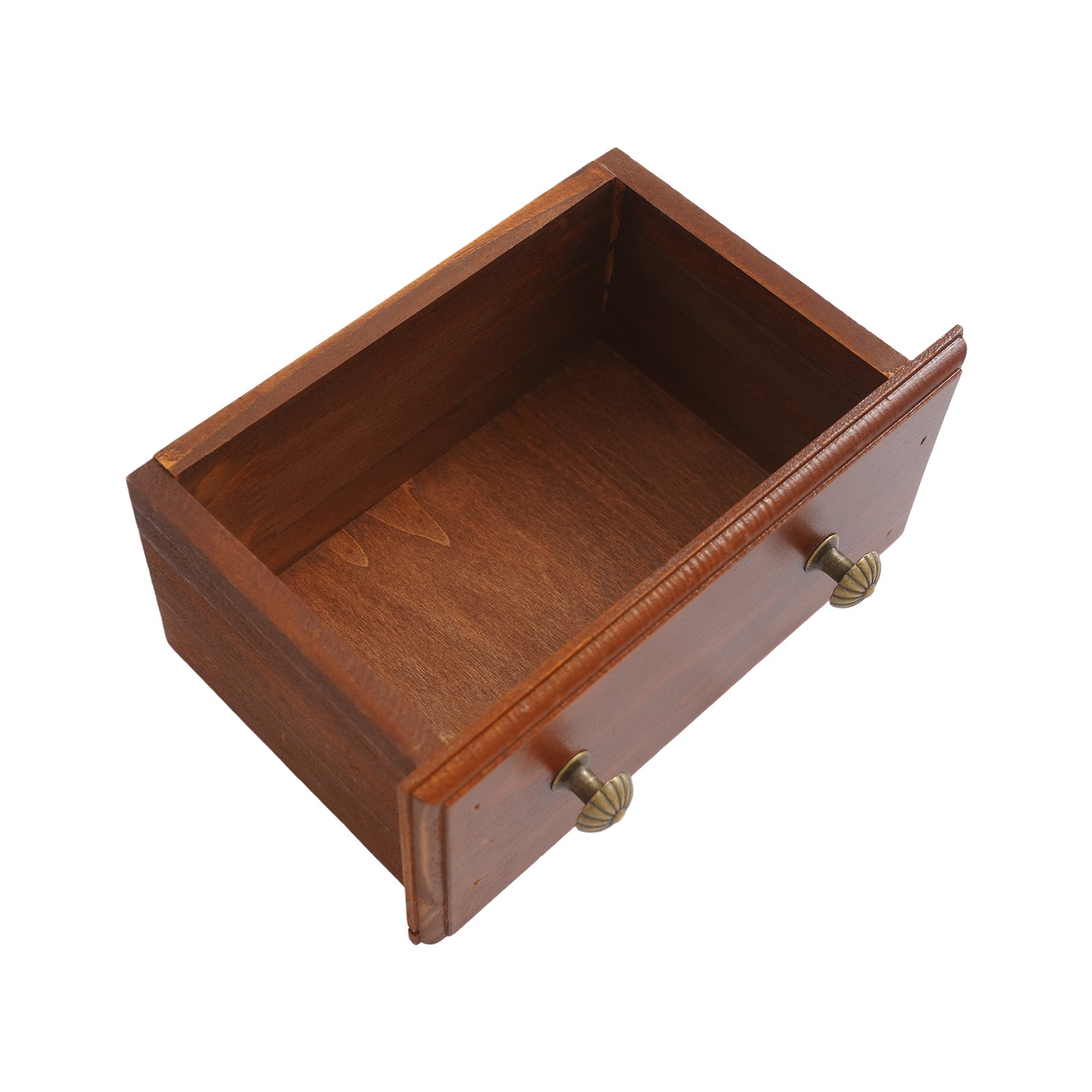 Premium Pine Wooden 3 Drawer Storage Cabinet Retro Brown Home & Office Decor