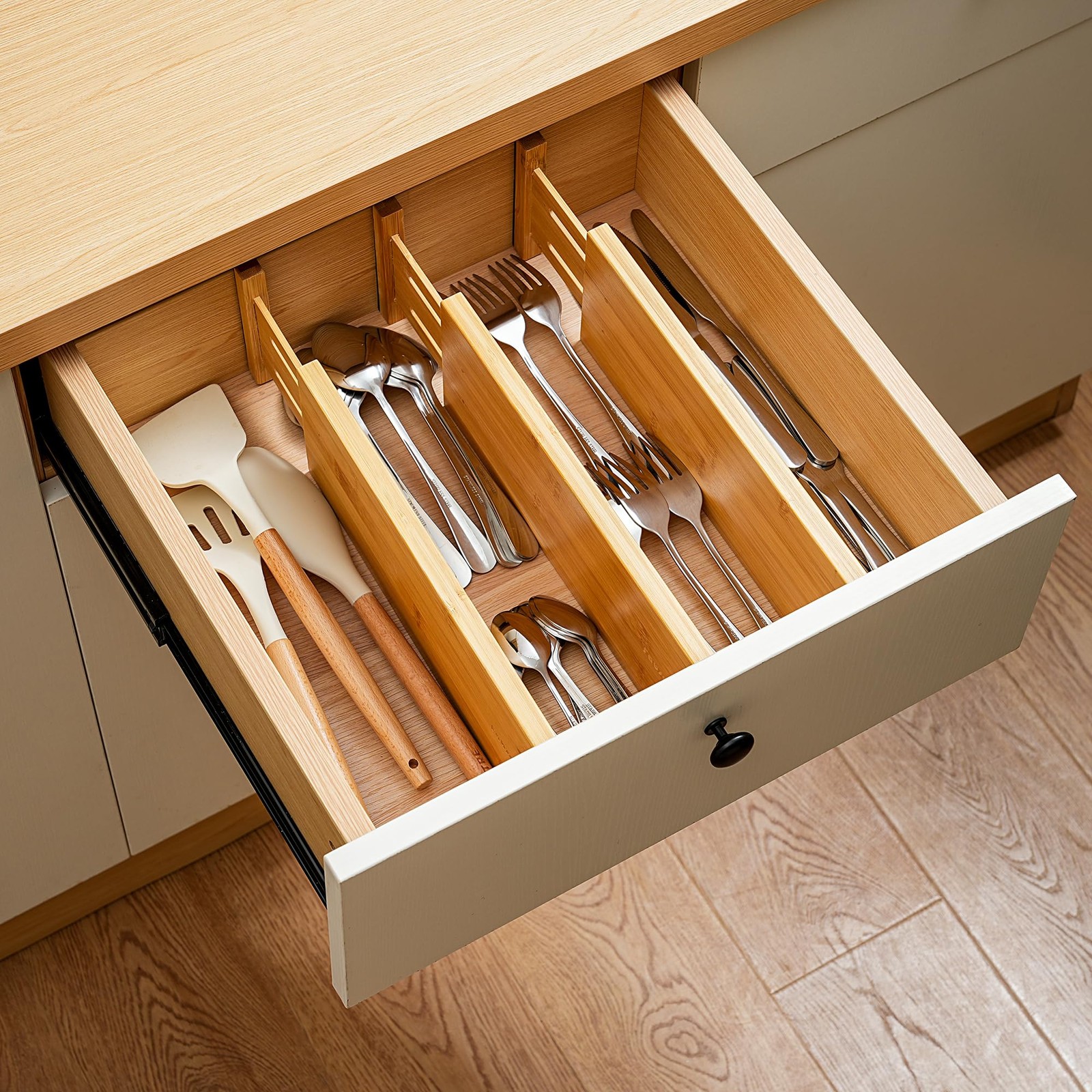 Fabsome Dresser Drawer Organizers 6 Pack 4.65 High Adjustable From 12.5-17