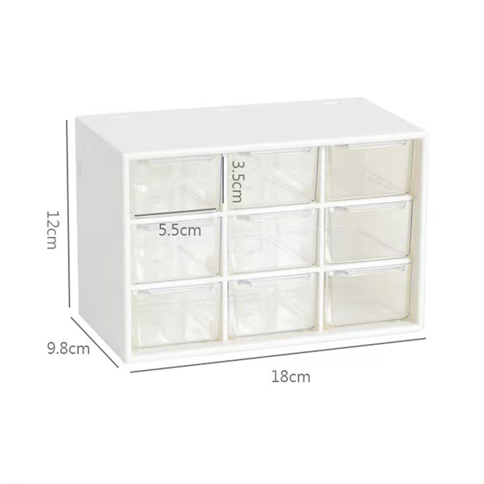 9 Drawer Dustproof Desk Organizer For Jewelry Makeup Office Trending