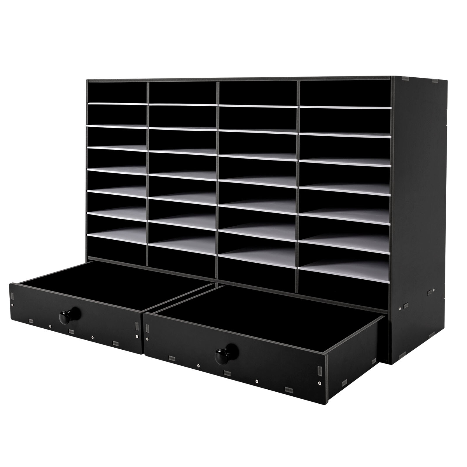 PVC 32 Slots Shelf Organizer Desk Accessories for Folders File Mail Sorter Rack