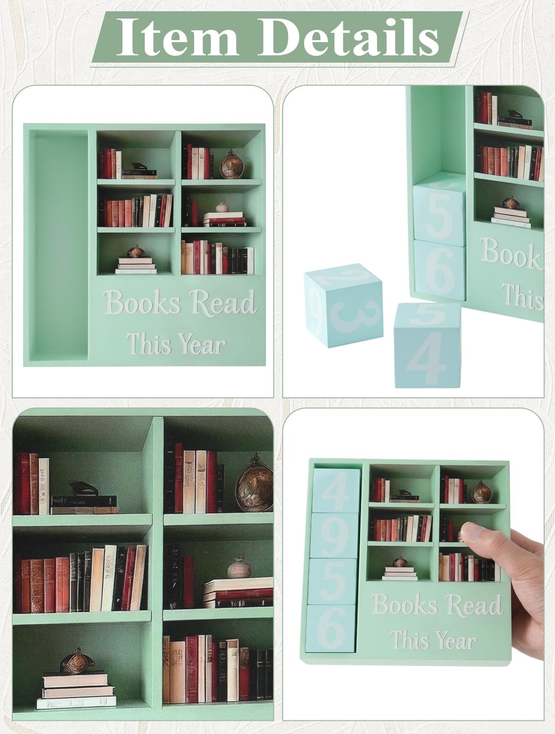 Books Read This Year Counter Gifts for Readers, Personalized Book Counter Tra…