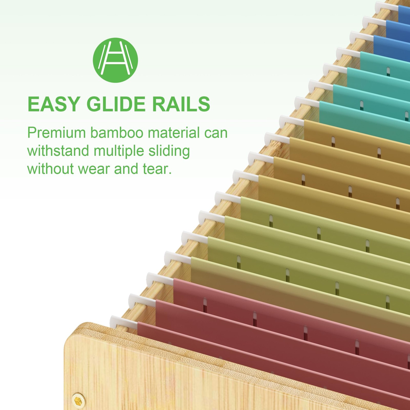 Wisuce Essentials Hanging File Organizer Box for Letter 1 Pack-Basic, Natural